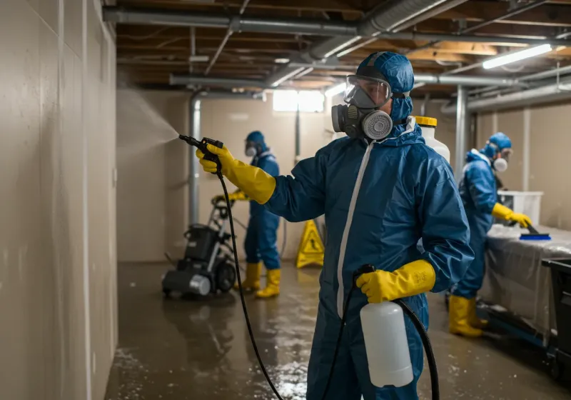 Basement Sanitization and Antimicrobial Treatment process in Lake Junaluska, NC